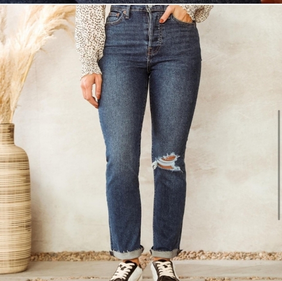 Levi's wedgie straight high rise jeans size 10 short W30 L28 - Picture 2 of 10